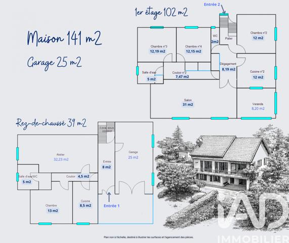 Maison à vendre 5 pièces 141 m² Decazeville