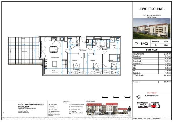 Appartement à vendre 4 pièces 80 m² Vienne