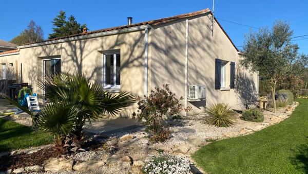 Maison plain-pied 118 m², 4 ch- 1 500 m² terrain-PAC 2022 -12 min Niort ? 79370