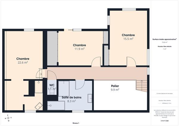 Maison familiale de 140m2 sur 1100 m2 de terrain