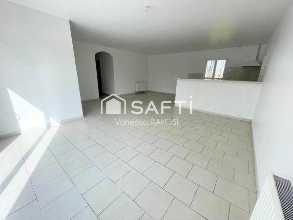 Pavillon plain-pied, 3 chambres, garage et jardin