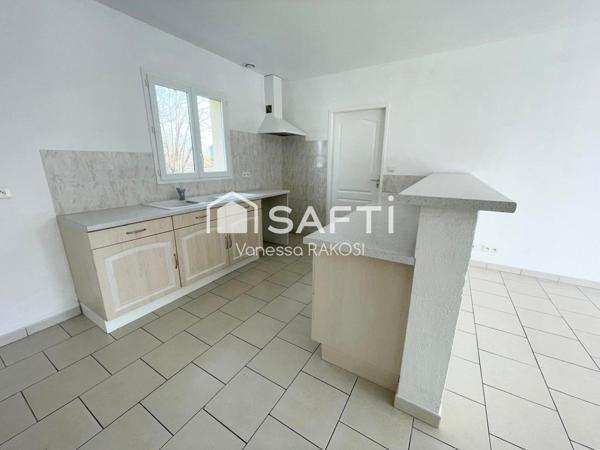 Pavillon plain-pied, 3 chambres, garage et jardin