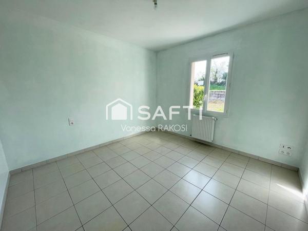 Pavillon plain-pied, 3 chambres, garage et jardin