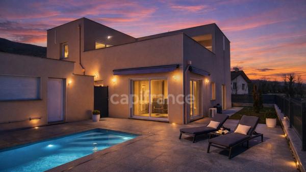 Maison avec piscine et appartement indépendant – usage mixte possible – Farges (01550)