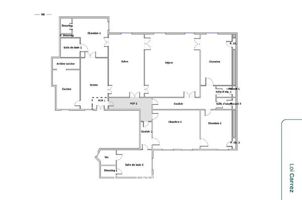 Appartement à réinventer dans un ancien hôtel particulier
