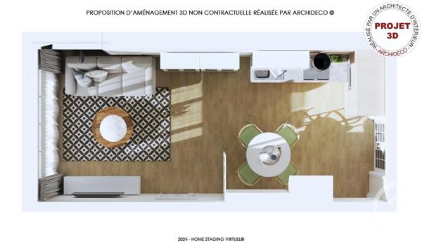 Appartement F2 à vendre  2 pièces - 36,63 m2 GRANVILLE - 50