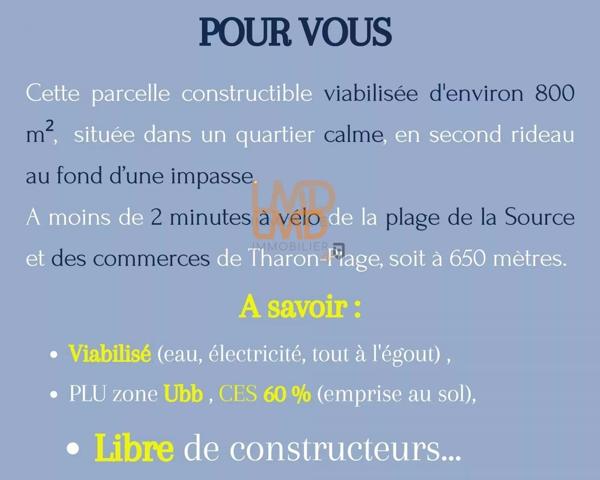 Terrain Idéal à Tharon-Plage, 800 m² Proche Mer