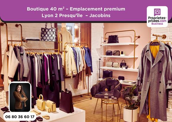 PRET A PORTER,  Boutique 40 m² - Lyon 2 Presqu'île - Quartier Jacobins - Emplacement premium