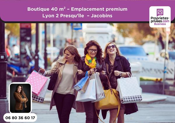 PRET A PORTER,  Boutique 40 m² - Lyon 2 Presqu'île - Quartier Jacobins - Emplacement premium