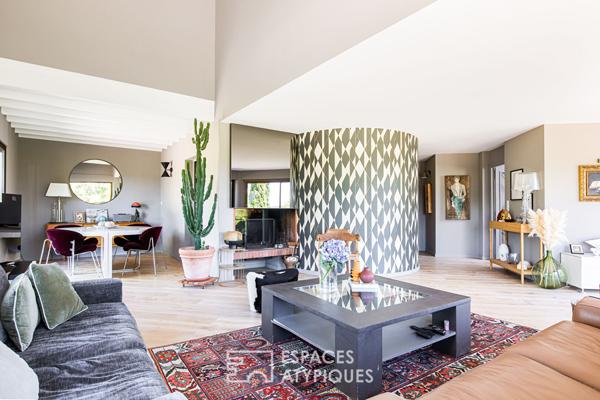 Maison d’architecte avec piscine et vue exceptionnelle proche de Montauban