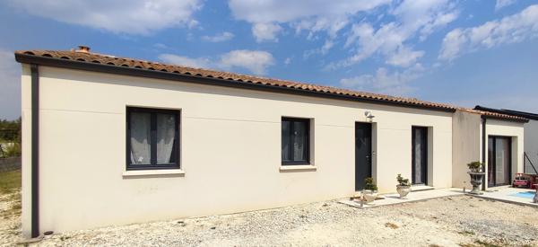 Maison de plain-pied de 2018 / 4 chb. / DPE A