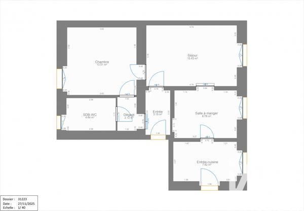 Appartement à vendre 3 pièces 53 m² Paris 6