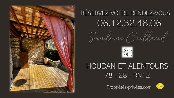 EXCLUSIVITÉ  - proche HOUDAN 17MN DANS LE 78 - Maison ancienne Loft - 3 chambres - bureau -  jardin - parking - 299000 Euros HAI