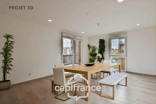 À LOUER – TOURCOING – Appartement T3 récent avec balcon exposé sud et double stationnement