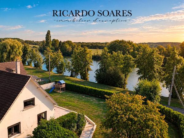 PONT-SAINTE MAXENCE (SARRON) 60700 - VUE SUR L'OISE / MAISON FAMILIALE 163 m2 AU SOL / SOUS-SOL TOTAL / 5 CHAMBRES / TERRAIN 1125 m2