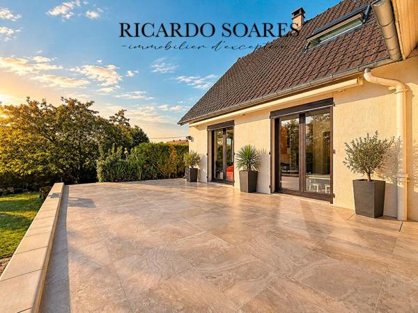 PONT-SAINTE MAXENCE (SARRON) 60700 - VUE SUR L'OISE / MAISON FAMILIALE 163 m2 AU SOL / SOUS-SOL TOTAL / 5 CHAMBRES / TERRAIN 1125 m2