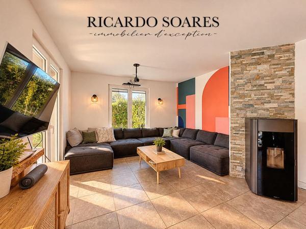 PONT-SAINTE MAXENCE (SARRON) 60700 - VUE SUR L'OISE / MAISON FAMILIALE 163 m2 AU SOL / SOUS-SOL TOTAL / 5 CHAMBRES / TERRAIN 1125 m2