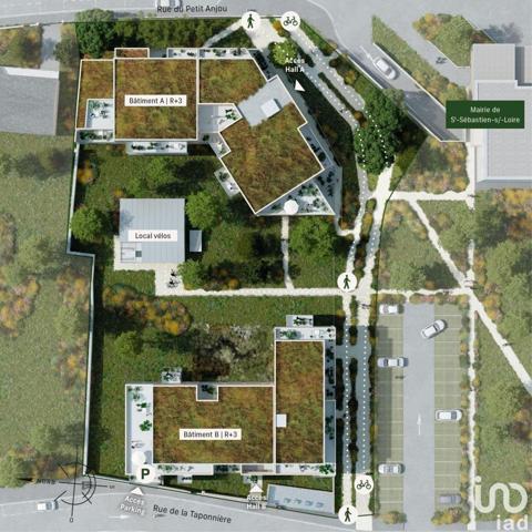 Appartement 4 pièces de 87 m² à Saint-Sébastien-sur-Loire (44230)