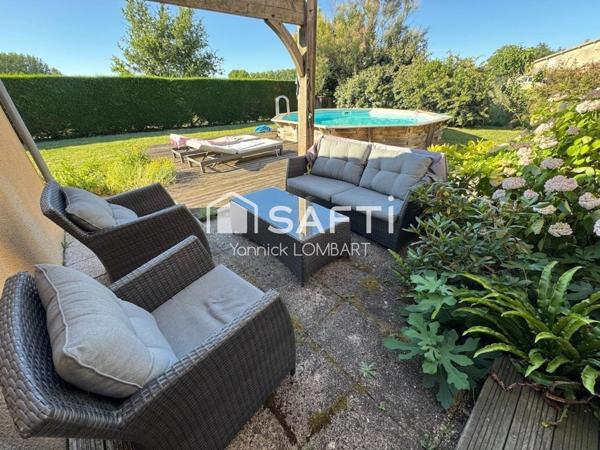 Maison plain-pied 145 m² habitables, 4 chambres