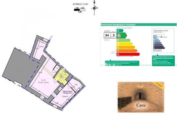 Appartement 2 pièces - 43 m² Exclusivité efficity