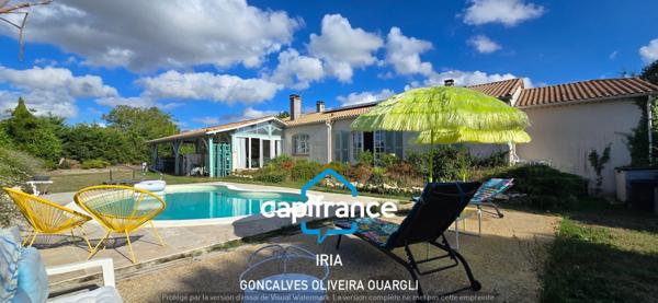 Maison à vendre 5 pièces SAINT AMANS DU PECH (82) avec piscine et parc arboré de 3500m².