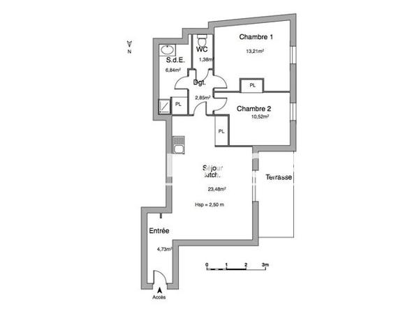 Location Appartement 3 pièces 63.3 m² - 1A RUE HERCULE BIRAT Narbonne 11100