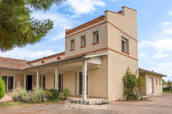 Maison de caractère avec piscine et jardin paysagé à Montech