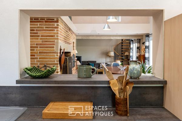 Maison de caractère avec piscine et jardin paysagé à Montech