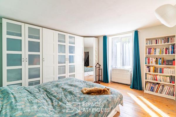 Maison de ville avec jardin et dépendance à aménager