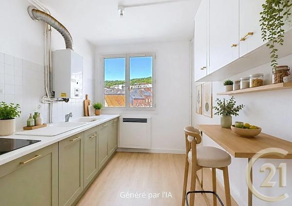 Appartement F3 à vendre  3 pièces - 58,75 m 2   ROUEN  - 76