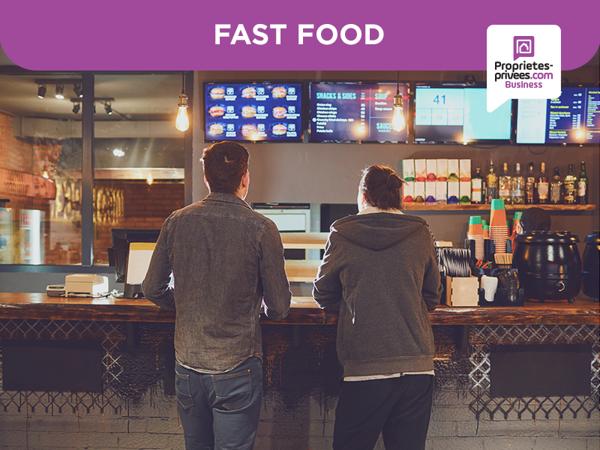 CHALON SUR SAONE 71100- Fonds de commerce Fast-Food 40 M² + réserve + caves
