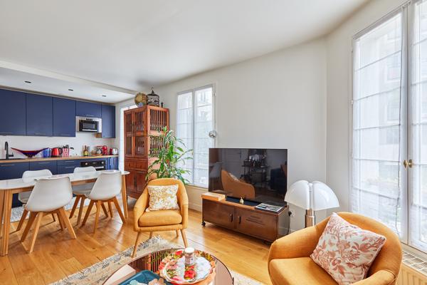 QUARTIER JOURDAIN – Paris 19 – vente appartement 3 pièces