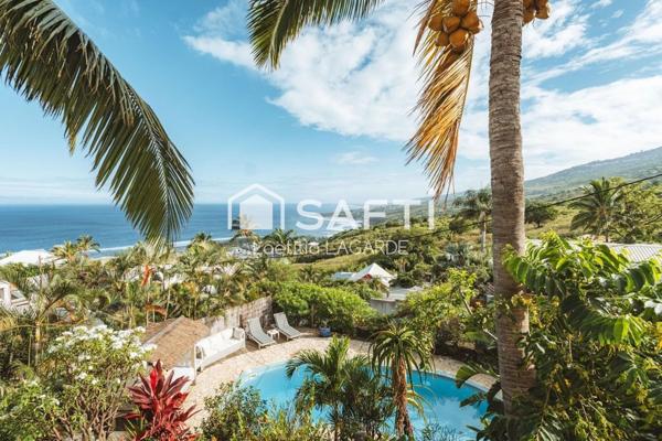 Villa de charme avec vue mer à 180° et jardin tropical – Saint-Leu