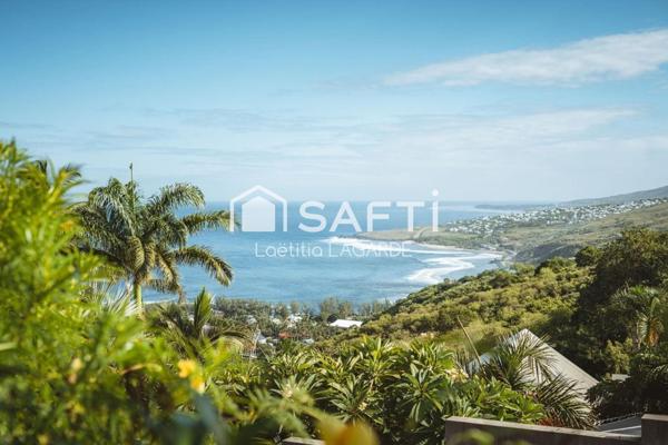 Villa de charme avec vue mer à 180° et jardin tropical – Saint-Leu