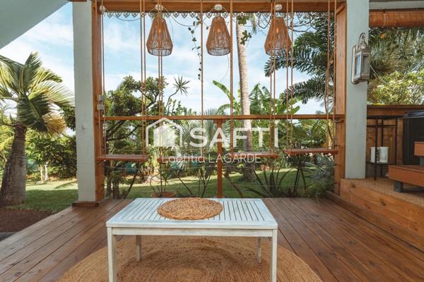 Villa de charme avec vue mer à 180° et jardin tropical – Saint-Leu