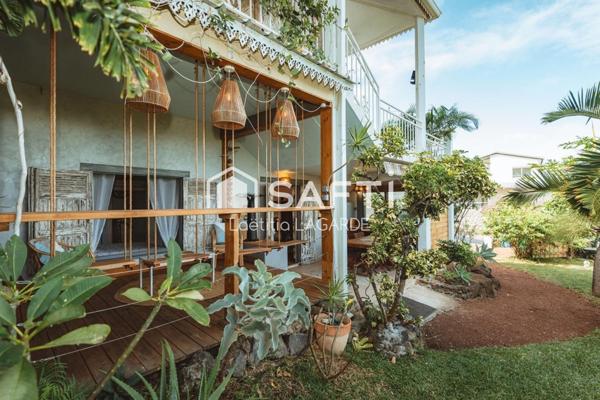 Villa de charme avec vue mer à 180° et jardin tropical – Saint-Leu
