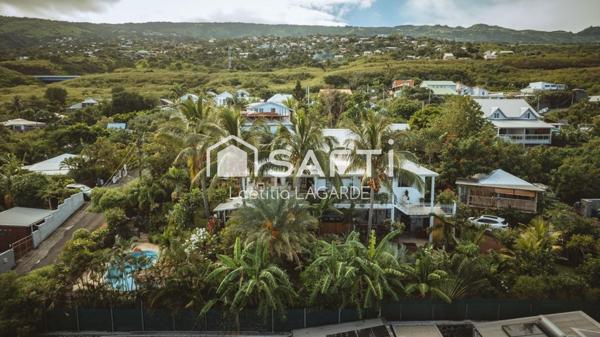 Villa de charme avec vue mer à 180° et jardin tropical – Saint-Leu