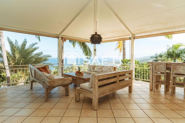 Villa de charme avec vue mer à 180° et jardin tropical – Saint-Leu