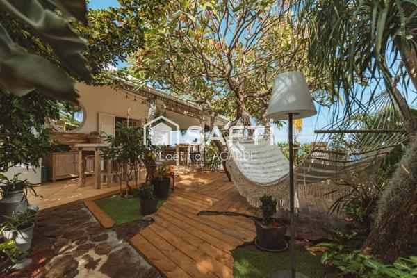 Villa de charme avec vue mer à 180° et jardin tropical – Saint-Leu