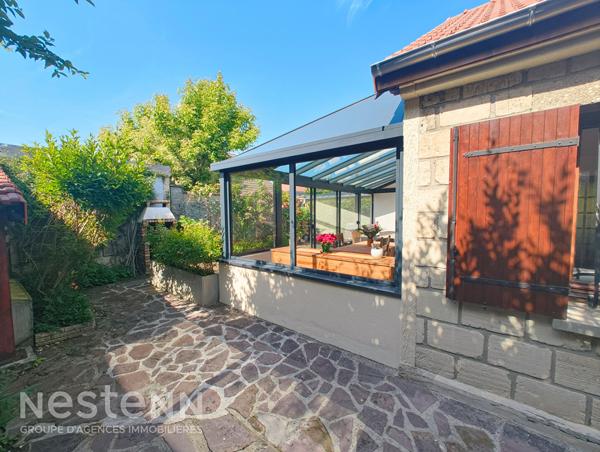 Maison Plain Pied Ermont 5 pièce(s) 80m² avec véranda, terrasse, jardin, cave et garage