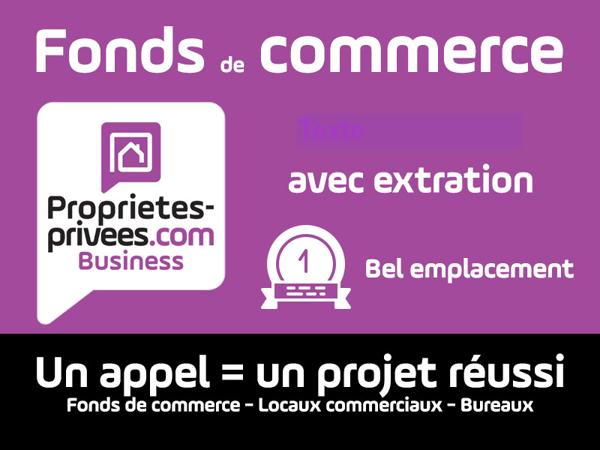 75020 PARIS : RESTAURATION RAPIDE, 75 M², GROSSE EXTRACTION - 48 COUVERTS - EMPLACEMENT N° 1