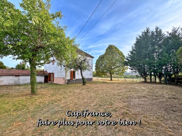 Maison à vendre 5 pièces SAINT MAURICE LES CHATEAUNEUF (71) - 3 chambres - terrain 24000m² - dont 19000m² loué