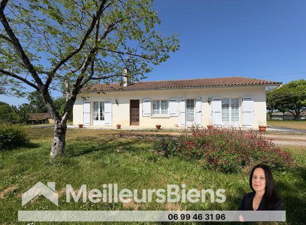 Maison plain-pied 4 chambres, 2 garages et jardin proche commodités