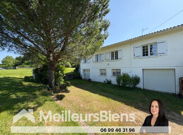 Maison plain-pied 4 chambres, 2 garages et jardin proche commodités