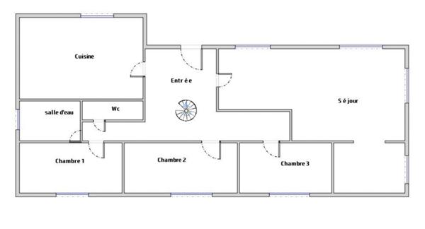 Maison familiale de 160 m2 env sur parcelle de 960 m2- Bouc Bel Air