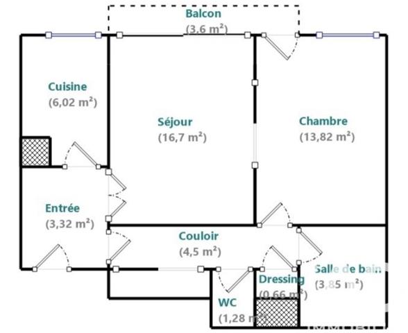Appartement à vendre 2 pièces 50 m² Paris 15