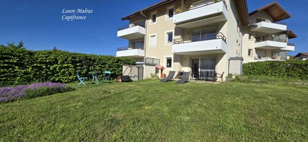 Appartement T3 en rez-de-jardin à vendre + garage & 2 places de stationnement privatives - VILLAZ (74)