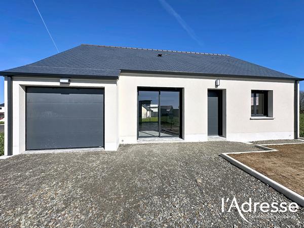 Maison neuve plain-pied, terrain 672 m²