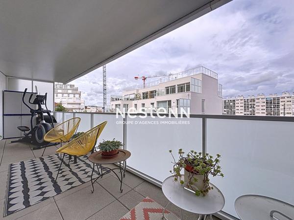 ISSY LES MOULINEAUX - Appartement traversant 4 pièces de 85,51m² avec terrasses dans un immeuble récent
