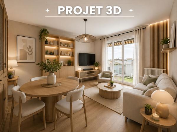 Appartement Valence T2 - 49.5 m2 avec grand balcon et place de parking privative